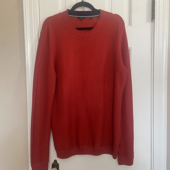Men's Ted Baker London Crannog Textured Crewneck Sweater - Large - Picture 1 of 6